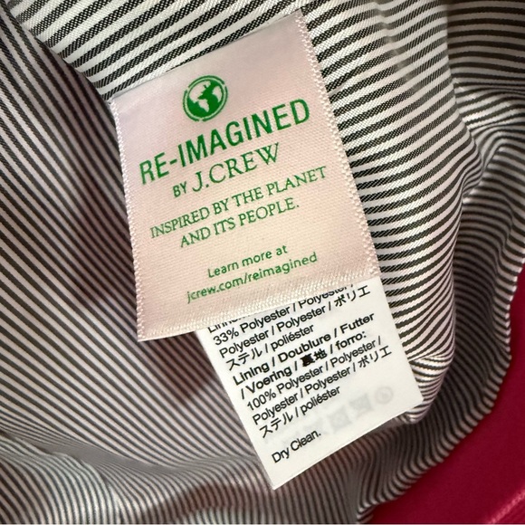 J.Crew Blazer Women’s Blazer Size 20 Pink Linen Blend Jacket Barbiecore Workwear - Picture 4 of 9